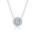 MSN-608 White Gold Fashion Jewelry Necklaces Lab Grown Diamond Necklace 10K 14K 18K Gold Necklace