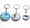 Home Decoration Customized 25/32/37mm Blank Double Sided Metal Keychain Button Badge Material