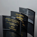 Personalized Curved Black Semi-transparent Plaque Trophy MH-J0381