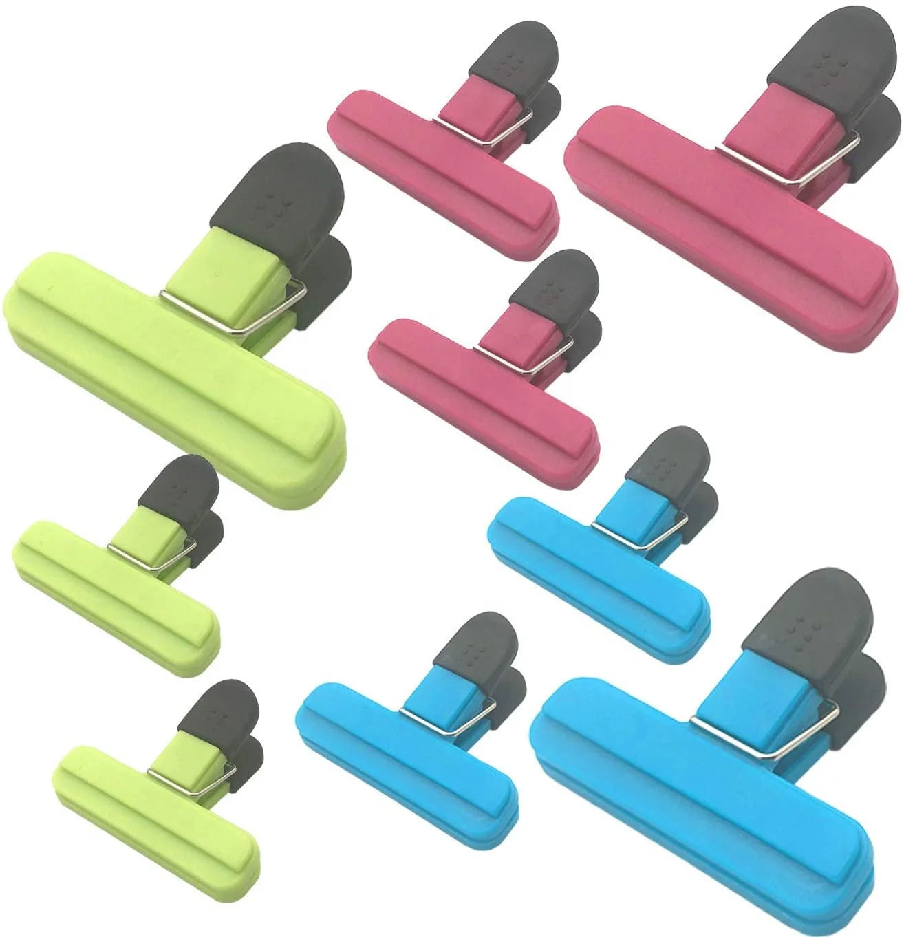 IN STOCK 9 Pack Plastic Heavy Seal Grip Large Snack Food Bag Sealing Clip Kitchen Bag Clips for Food