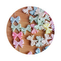 Wholesale 500g Mixed Color Pearl Acrylic Bow Beads Kawaii Bowknot Bowtie Shape Loose Spacer Beads for DIY Crafts Jewelry Making