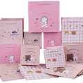 Environmental Friendly Recyclable Custom Cheap Women's Luxury Pink Shopping Paper Bags Rope Handle for Photo Frame Craft Use