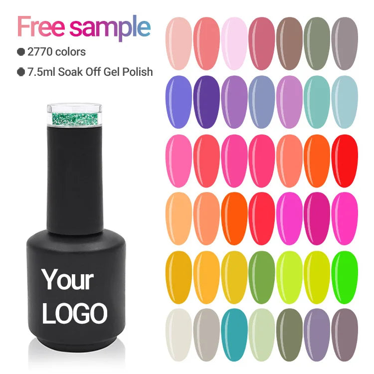DZ 2770 Colors Professional Nail Supplies Soak off Gel Polish Custom Private Label Color UV Led Lamp Uv Lasting Nail Polish