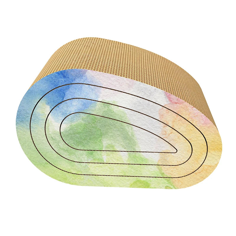 Pawise Sustainable 4-in-1 Cat Scratcher Detachable Paw Print with Relaxing Playing Rope Toys for Play and Relaxation