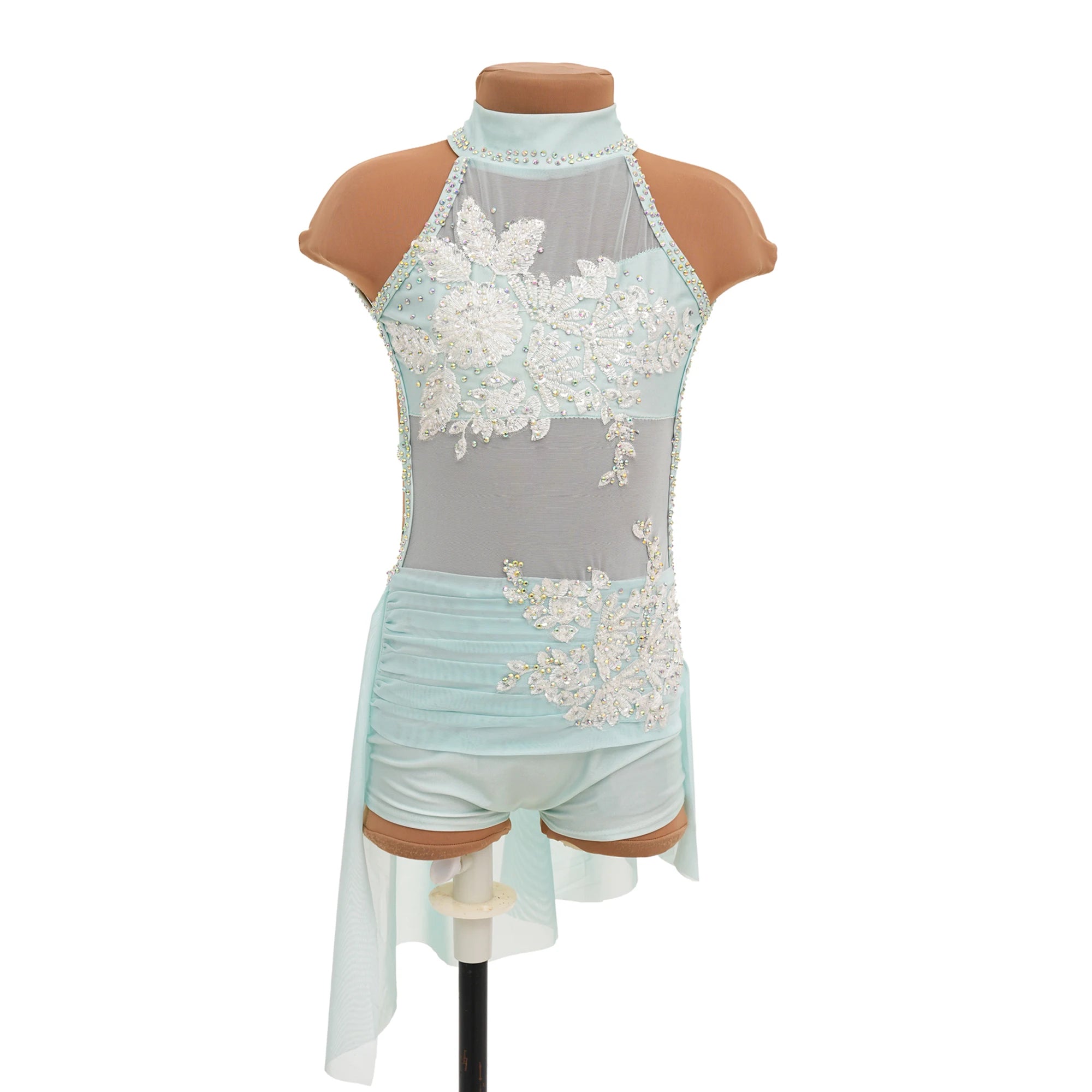 YIZHIJIAN Artistic Gymnastics Uniform Fitness Competition Figure Skating Art Exam Cheerleading Professional Training Skirt
