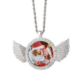 Angel wings Jewelry Necklaces Sublimation Blank Rhinestones Necklaces Fashion Jewelry Necklaces