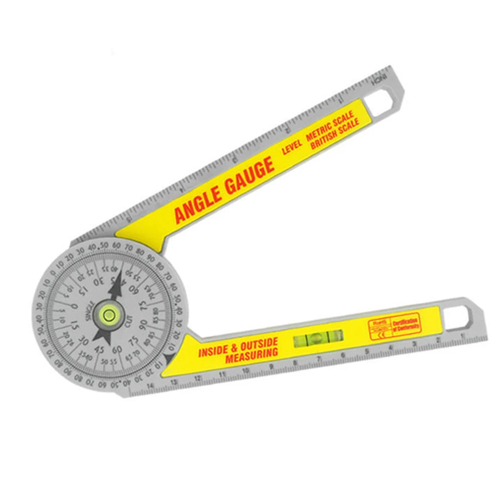 High-accuracy Level Angle Gauge Ruler Woodworking Dial Protractor ABS Inclinometer Goniometer Measuring Instruments