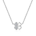 Poliva Customizable 925 Sterling Silver 3A Cubic Zircon Lucky Flower Best Friends Wedding Necklace Trendy Style