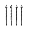 Cross Carbide Tipped Drill Bits with Quick Change Hex Shank for Drilling 3 4 5 6 8 10 12mm Hole on Glass Tile Porcelain