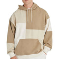 Wholesale Custom Men Hoodies Vendors 100 Cotton Heavy Weight Splicing Oversized Streetwear Vintage Pull Over Hoodie for Men
