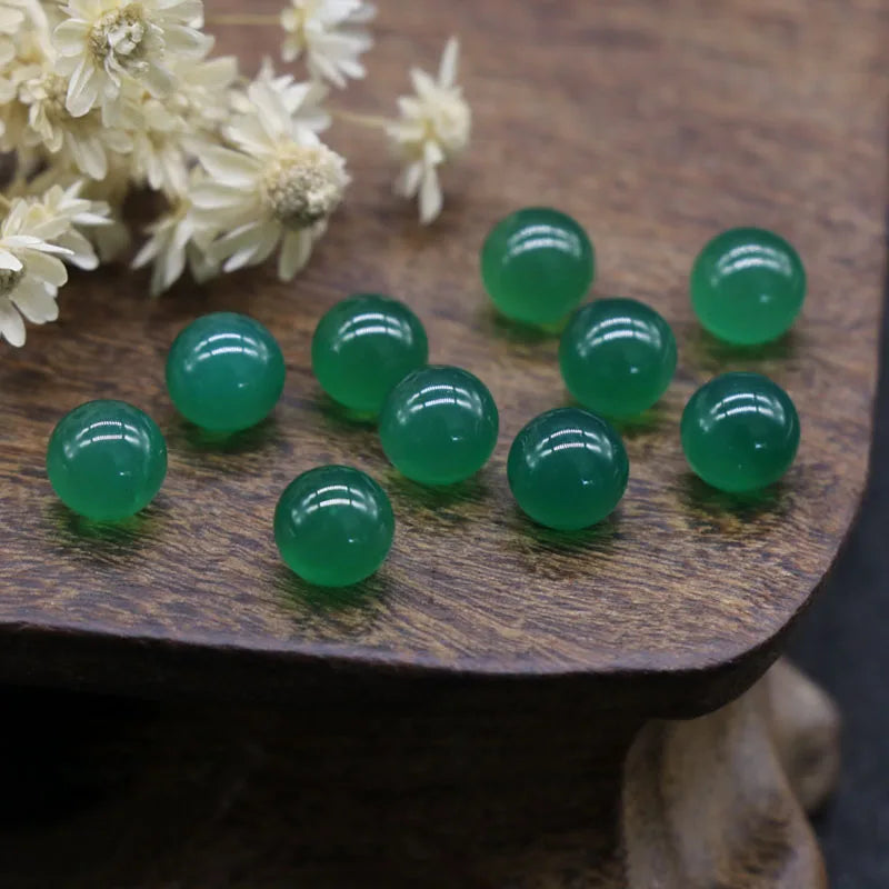 HZ New Natural Green Aventurine jewelry ball Aquamarine gemstone Sphere Ball pendant for sale