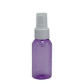 Transparent Purple 60ml PET Personal Care Bottle 2oz Mist Spray Bottle for Cosmetic