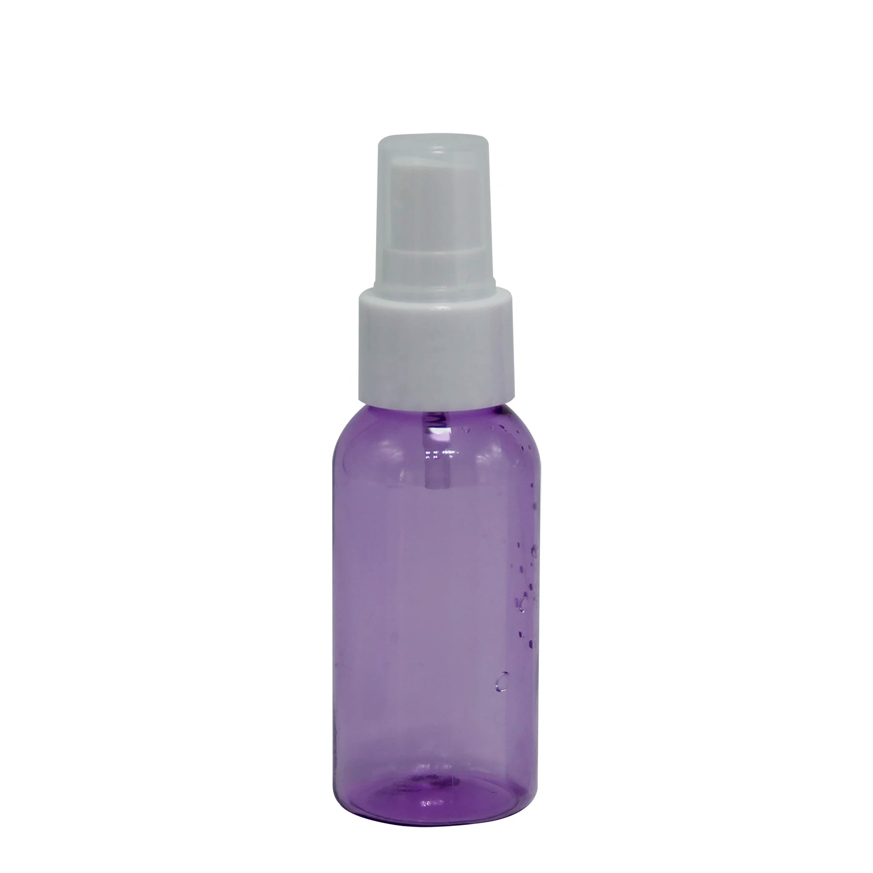 Transparent Purple 60ml PET Personal Care Bottle 2oz Mist Spray Bottle for Cosmetic