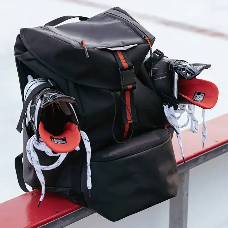 Large Hockey Backpack Carry Hockey Equipment Multi Sport Skates Backpack Travel Bag