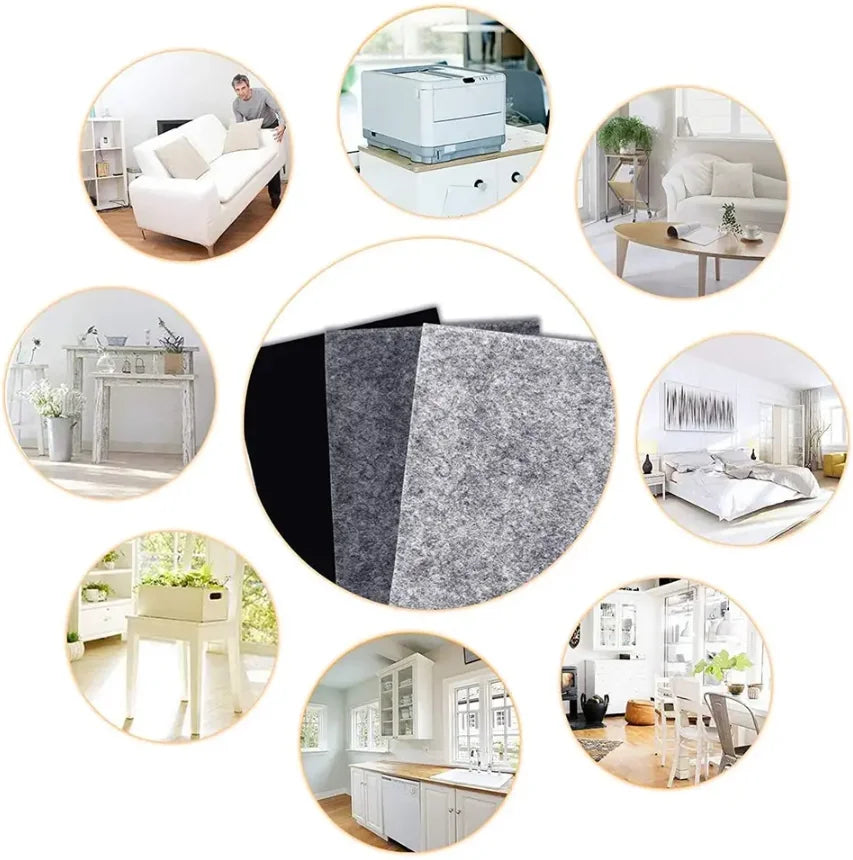 Factory Direct Wholesale Custom Polyester Nonwoven Self-Adhesive Backing Sticky Felt Strips Pad Roll Waterproof Water-Soluble