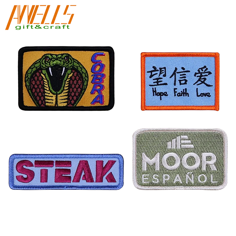 AWELLS Sports Club Promotional Event Guides Scouts Iron-On Twill Cloth Embroidery Patch Badge for T-Shirt Outerwear Singlets Cap