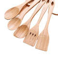 SINCERE Eco-Friendly 5-Piece Bamboo Wooden Handle Spatulas Spoons Non-Stick Pans Anti-Scalding Cooking Tool Set Factory Direct
