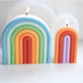 Nonstick DIY  Epoxy Crystal Resin Mould 3D Rainbow Bridge Shape Silicone Mold Geometric Arch N-Shaped Candle Molds