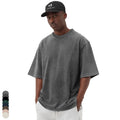 Men's Clothes Oversized Tshirt 100% Cotton Streetwear Hip Hop Blank Acid Wash Custom Logo Vintage T Shirts