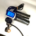 Electric Bicycle Speed+VOLTAGE Display 36v48v60v With Lock and Turn Handle Scooter Throttle TRICYCLE GRIPS DIY PART