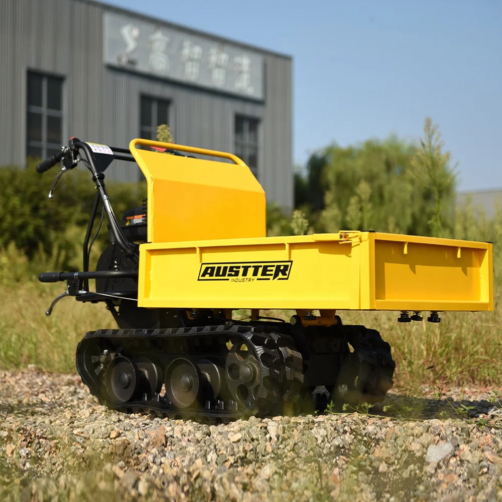 AUSTTER China OEM Factory Gasoline Engine Powered 300Kg Rubber Tracked Small Crawler Mini Dumper