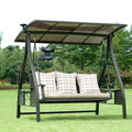 Metal Three Swing Chair Aluminum Outdoor Garden Hanging Chair Durable Outdoor Swing Chair