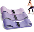 Custom Logo Polyester Fabric Elastic Hip Resistance Bands Set 3 Yoga Exercise Workout Bands for Gym Fitness Physical Therapy