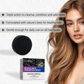 SAUVASINE 100g Solid Shampoo Soap Black Rice Germ Extract Rich Nutrient Moisturizing Hair Shampoo
