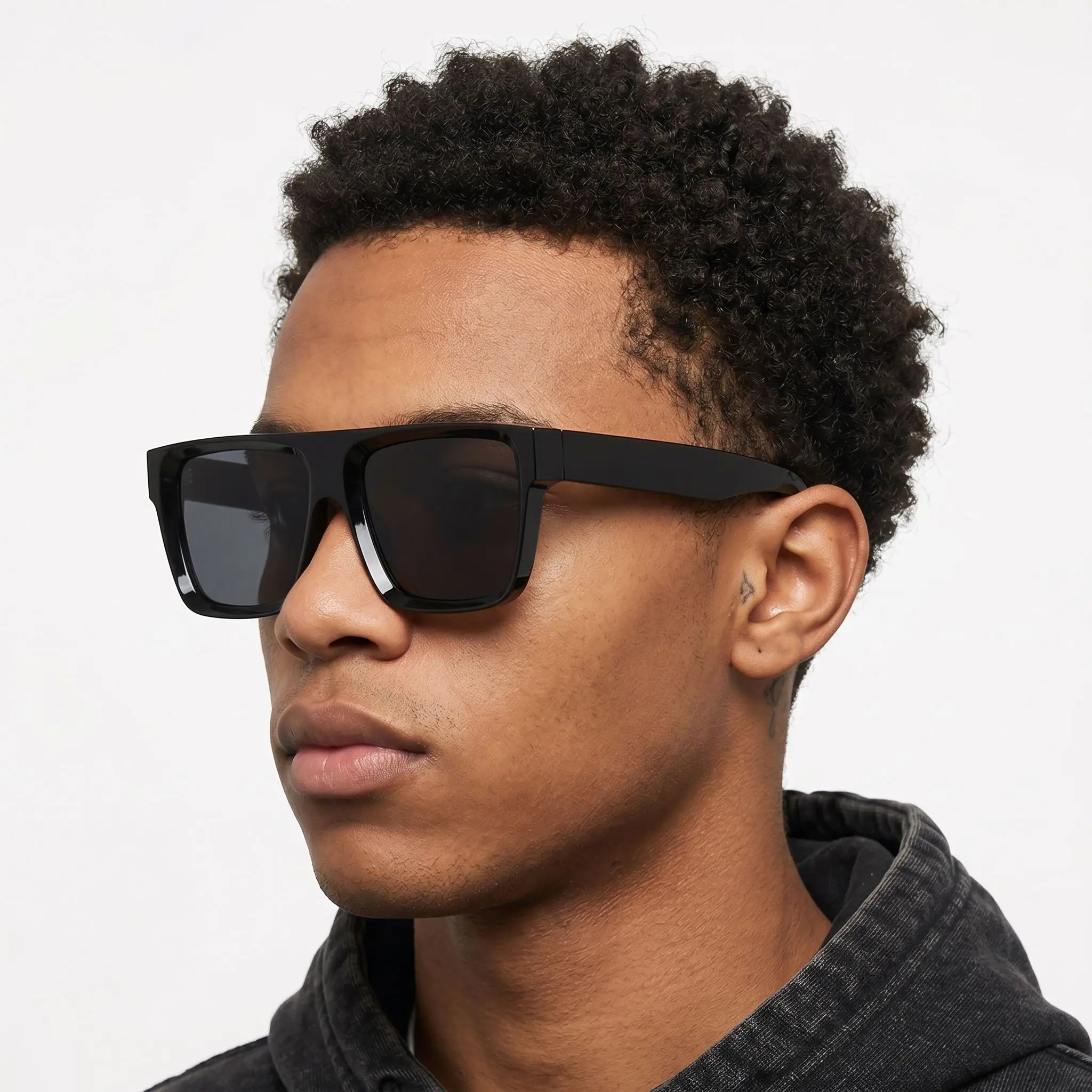 Fashion Custom Logo Luxury Thick Frame Oversized Square Women Men Handmade Acetate Designer Sunglasses