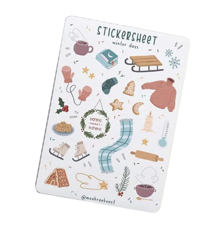 Self Adhesive Custom Sticker Sheet Vinyl Printing Kiss Cut Cartoon Die Cut Logo Stickers