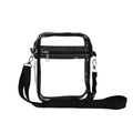 SG0423 Wholesale Multi Colors Transparent Pvc clear Crossbody Bag Black Shoulder Purse Waterproof Mobile Phone Bag Stadium Bag