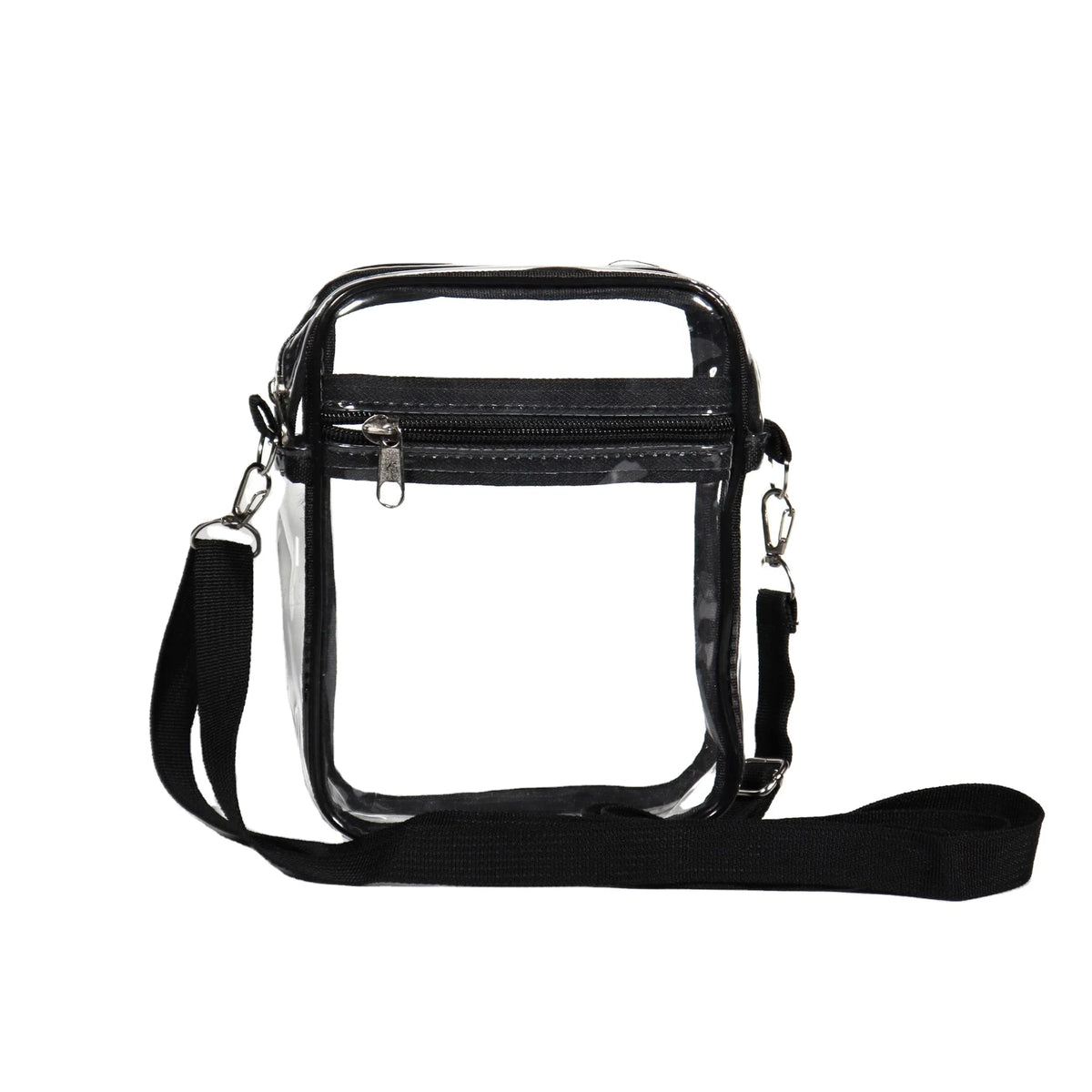 SG0423 Wholesale Multi Colors Transparent Pvc clear Crossbody Bag Black Shoulder Purse Waterproof Mobile Phone Bag Stadium Bag