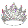 New Beauty Contest Pageant Champion Crown Stage Show Baroque Queen Party Round Gemstones Crown