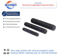 M10 Steel Hex Head Black Plated Threaded Rod M8 Carbon Steel Industrial Use Available 25mm/50mm/150mm Lengths Full Thread Stud