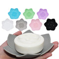 BPA Food Grade Silicone Soap Box Flexible Lotus Flowers Bathroom Shower Soap Dish Durable Non-Slip Soap Tray Holder