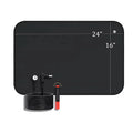 16x24" Eco-friendly Black Function Leather & Carbon Leather Desk Mat with Tester Pen Grounding Earthing Mat