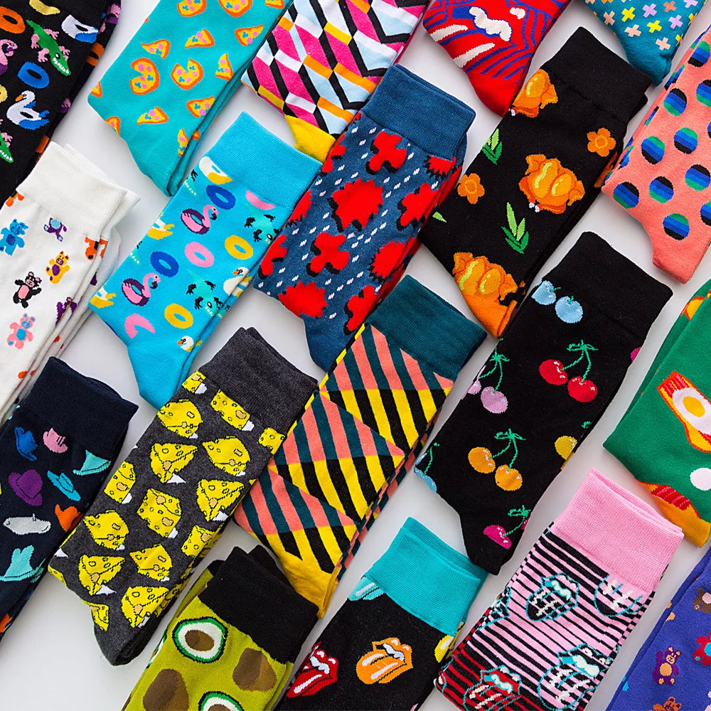 New Coming Funny Crew Cartoon Socks Custom Logo Mens Comics Socks Wholesale Crazy Super Hero Socks Design High Quality