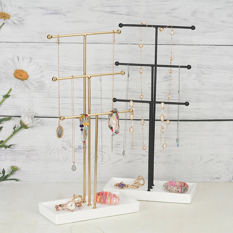 New Arrival Metal Earrings Necklace Organizer Accessory Keychain Holder Stand Display Rack Jewelry Storage Rack