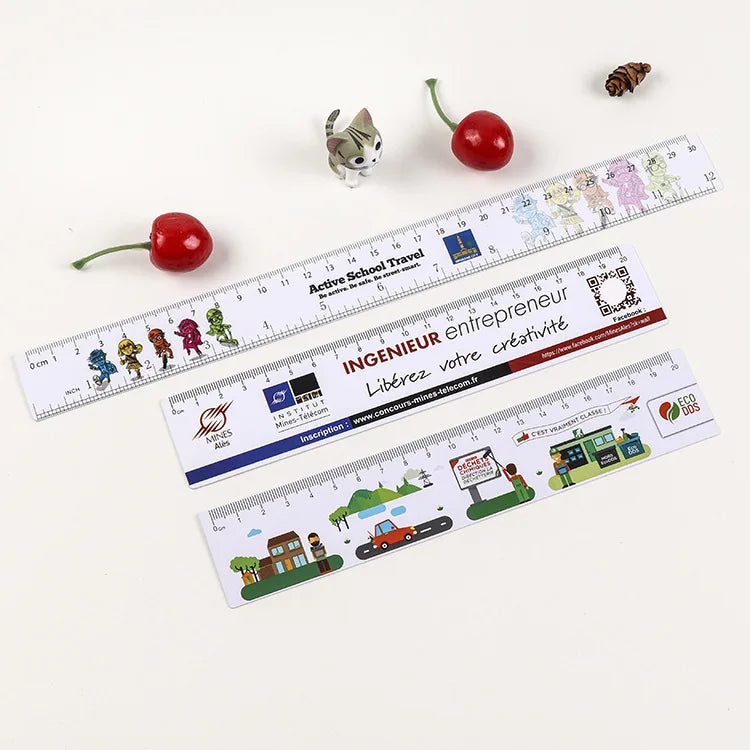 Customized Printing Plastic PP PVC Ruler for Kids