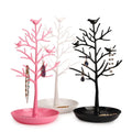 Creative Bird Tree Jewelry Stand with Hand String Display for Necklace Ring Storage Tray Type Jewelry Display Props