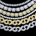 Xingyue Hip Hop Jewelry Iced Out Big Size square Marquise Clustered Moissanite Diamond Tennis Chain Bracelet Necklace Setting
