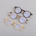 Factory Stock Support to Change the Brand logo Made in Korea Japanese Glasses Same Style for Men and Women Oval Frame Glasses