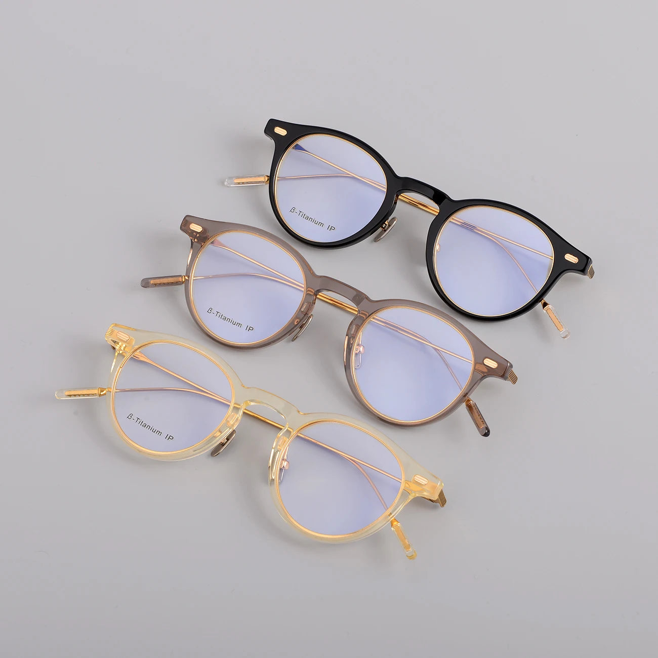 Factory Stock Support to Change the Brand logo Made in Korea Japanese Glasses Same Style for Men and Women Oval Frame Glasses