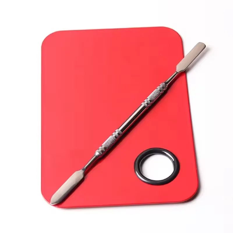 Wholesale Square Cosmetic Foundation Nail Art Painting Tool Makeup Mixing Palette With Spatula