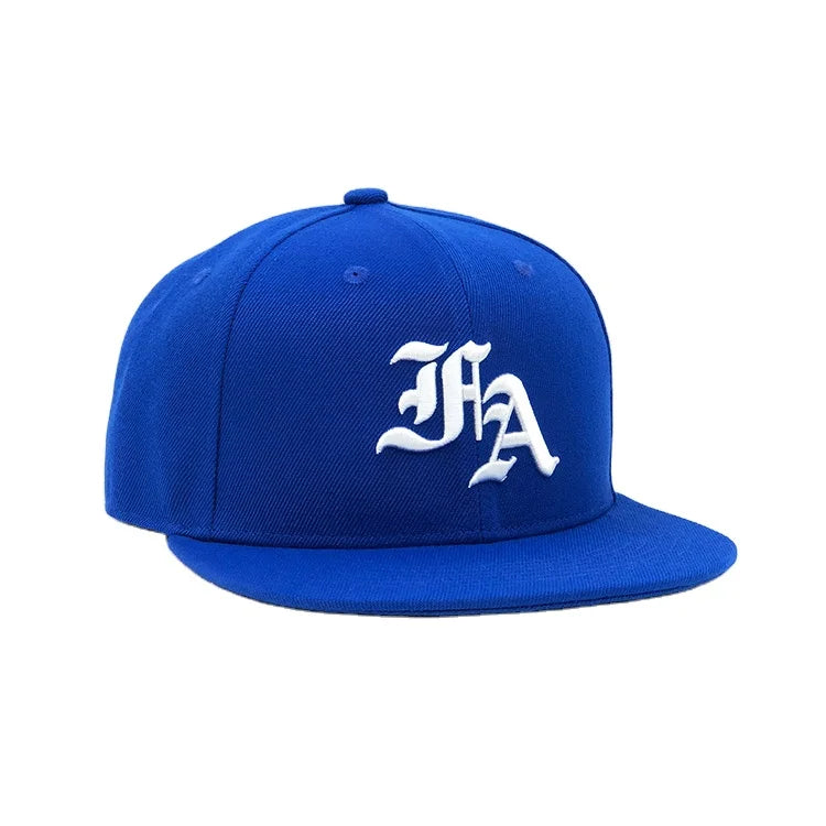 logo Outdoor Sport 6 Panel Snapback Hat Cap  Flat Bill Hip Hop Sport Snapback Hat Cap