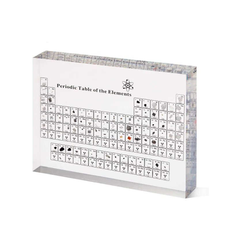 Promotional Clear Eriodic Table of Elements Teaching Tool Student Teacher Gift  Acrylic Periodic Table