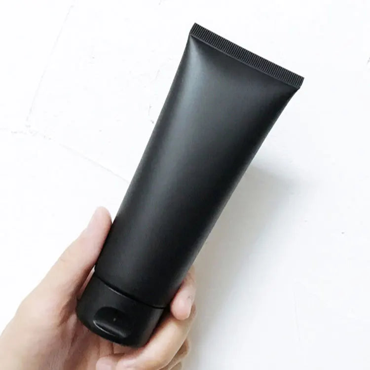 Empty Black Tube Plastic Container Soft Cosmetic Packaging Cream Facial Cleanser Colloidal Hose Lotion Squeeze Tube for Shampoo
