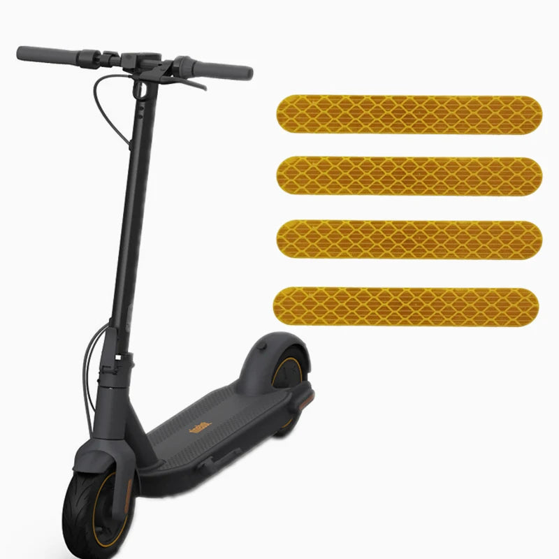 Front and Rear Wheel Decorative Reflector Strip Reflective Sticker for Ninebot G30 MAX Electric Scooter Parts Accessories