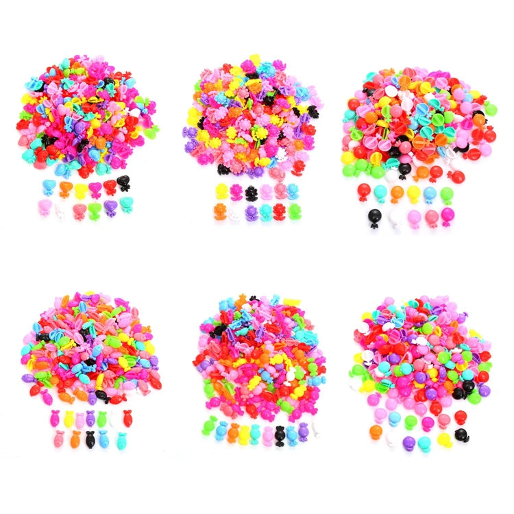 100PCS/bag New Cute Mixed Color Butterfly Mini Hairpins Hair Claws for Baby Girls Daily Wear Hair Styling Accessories MegaBDM