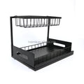 Metal Pull out Drawer Cabinet for Kitchen & Bathroom under Sink Storage Organizer for Spice Organization
